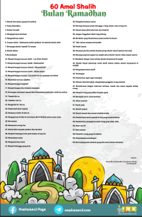 Image of 60 Amalan Shalih Bulan Ramadhan